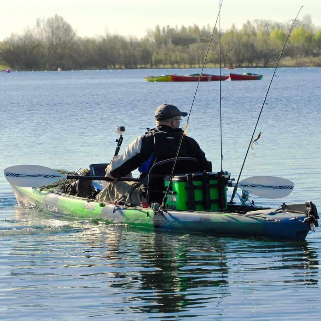 Kayak Fisherman Paddling