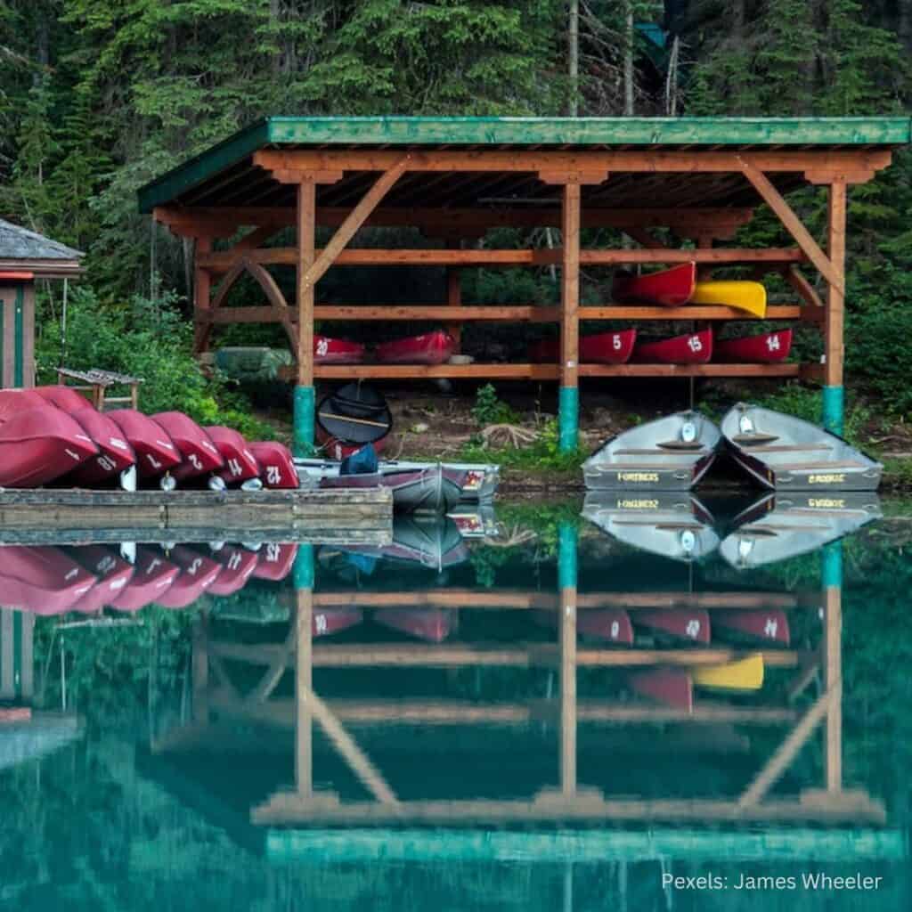 Canoe storage facility